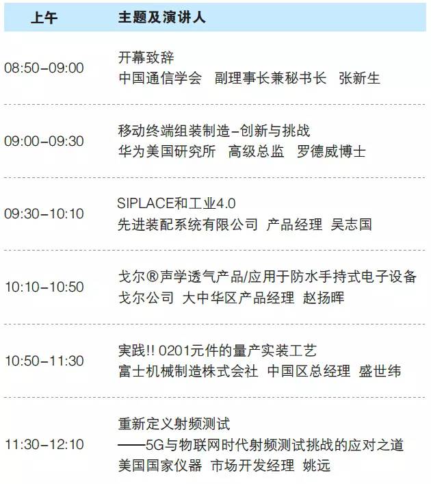 第十二屆中國手機(jī)制造技術(shù)論壇