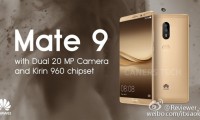 華為Mate 9曝光：雙2000萬像素?cái)z像頭+OIS光學(xué)防抖