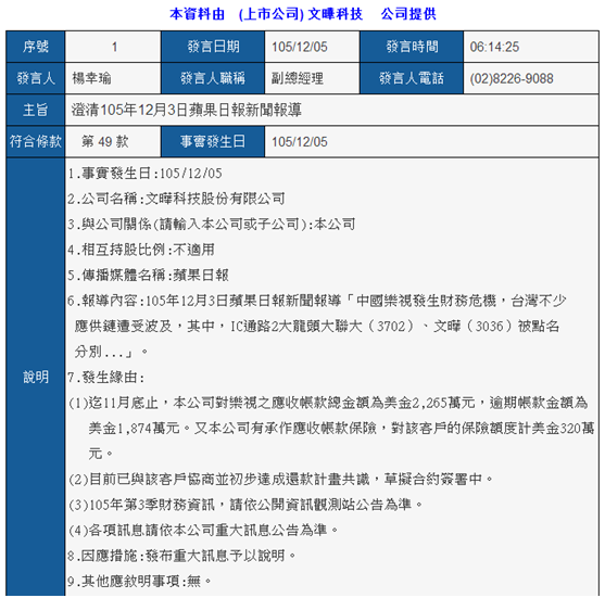 樂(lè)視供應(yīng)鏈?zhǔn)录又练咒N(xiāo)商？ 大聯(lián)大、文曄澄清