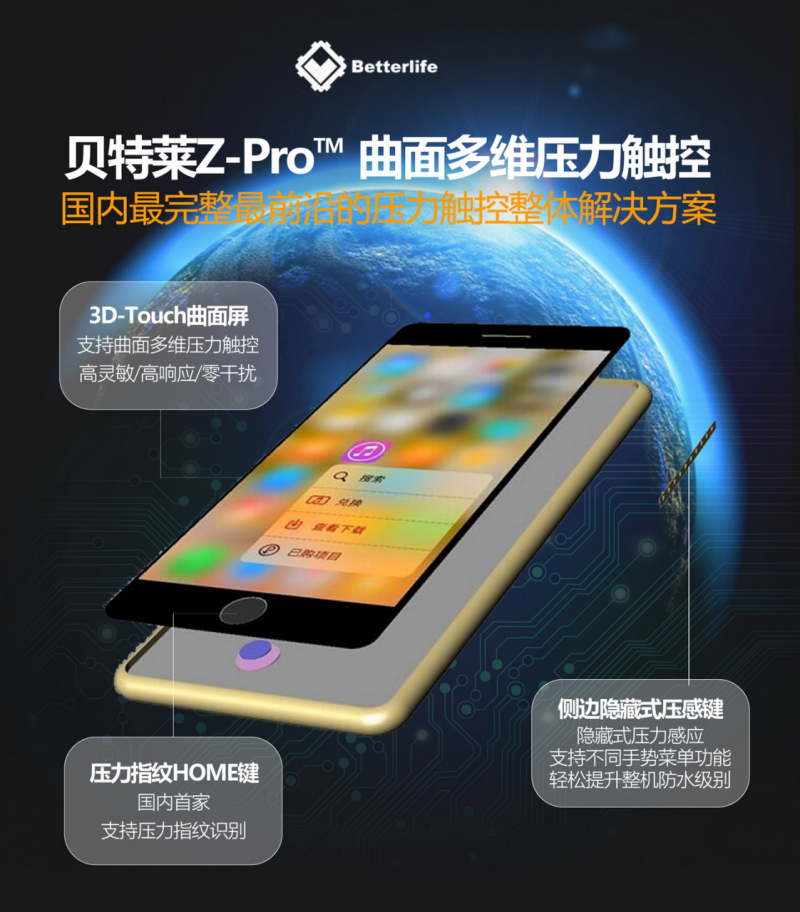 厲害了WORD貝特萊，國內(nèi)首款 Z-Pro™ 曲面多維壓力觸控震撼發(fā)布！