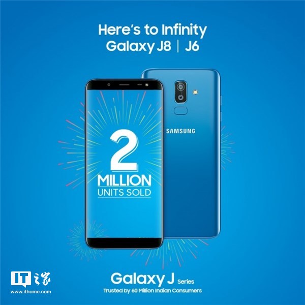 三星宣布：Galaxy J8/J6手機(jī)印度銷量破200萬(wàn)