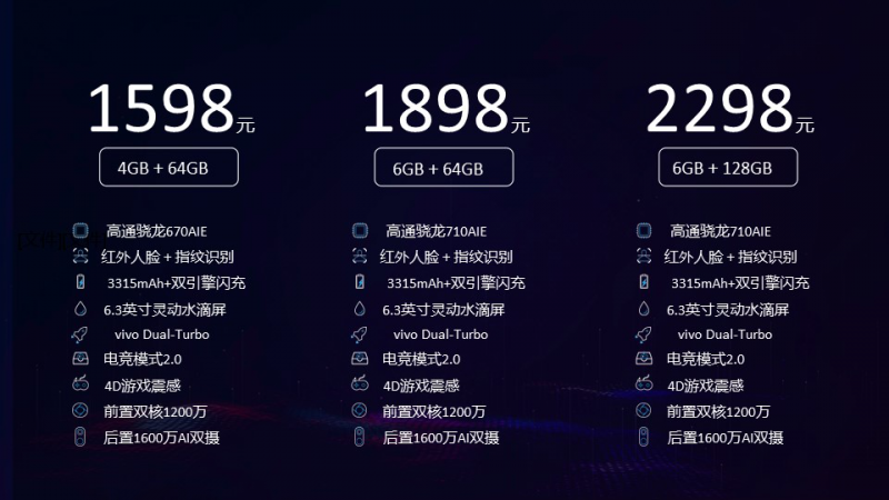  性能實(shí)力派vivo Z3今日開(kāi)售，售價(jià)1598元起