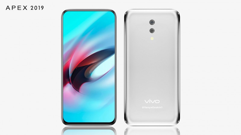 vivo APEX 2019渲染圖曝光:機(jī)身無任何按鍵 屏占近100%