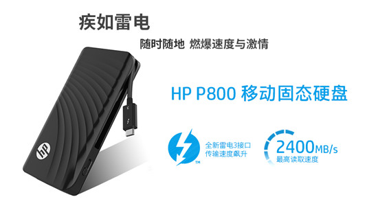 Thunderbolt™ 3開放，HP P800領(lǐng)跑次世代移動(dòng)存儲(chǔ)
