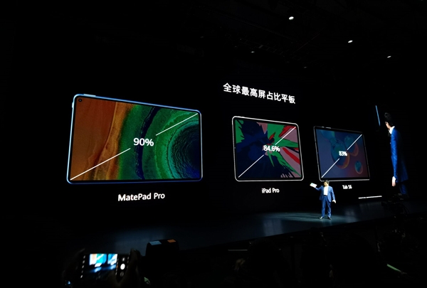 全球屏占比最高平板誕生:華為MatePad Pro屏占比高達90%